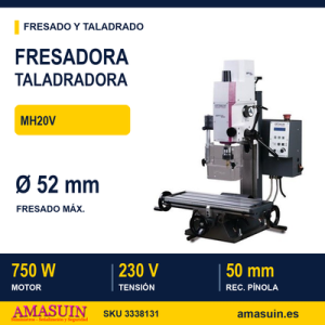 Fresadora Taladradora Optimum MH20V.