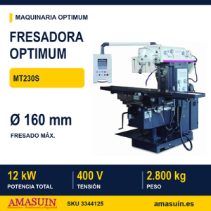 Fresadora Universal Optimum MT230S.