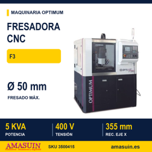 Fresadora CNC Optimum F3.