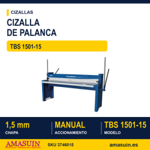 Cizalla TBS 1501-15 de Palanca.
