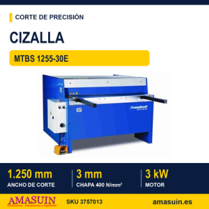 Cizalla MTBS 1255-30E Motorizada.