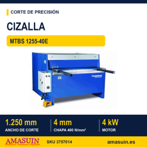 Cizalla MTBS 1255-40E Motorizada.