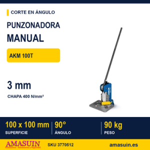 Punzonadora Manual AKM 100T.