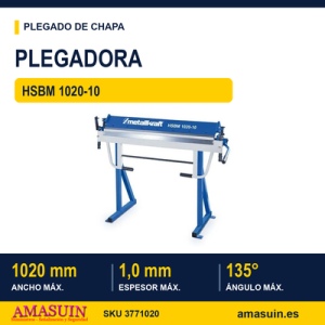 Plegadora Manual HSBM 1020-10.