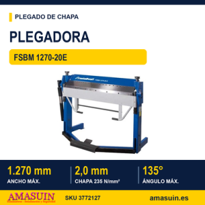 Plegadora FSBM 1270-20E Manual.