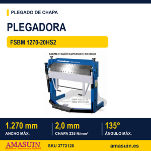 Plegadora FSBM 1270-20HS2 Manual.