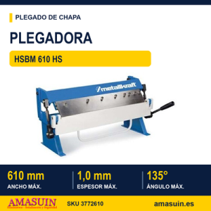 Plegadora Manual HSBM 610 HS.
