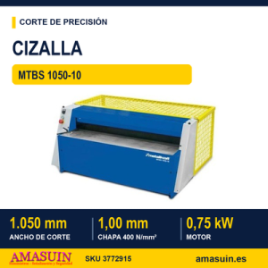 Cizalla MTBS 1050-10 Motorizada.