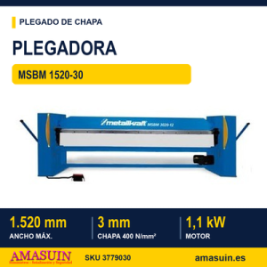 Plegadora MSBM 1520-30 Motorizada.