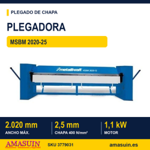 Plegadora MSBM 2020-25 Motorizada.