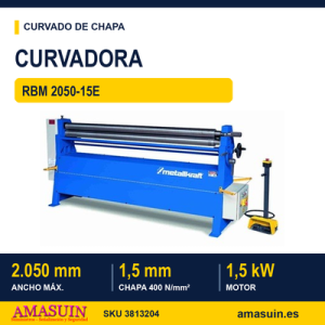 Curvadora RBM 2050-15E Motorizada.