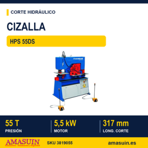 Cizalla HPS 55DS Hidráulica Combinada.