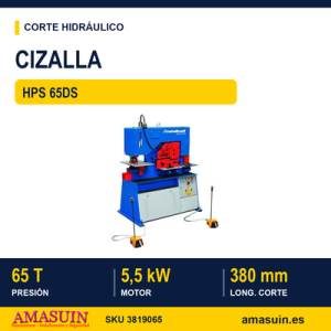 Cizalla HPS 65DS Hidráulica Combinada.