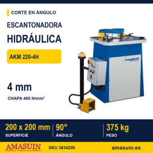 Escantonadora Hidráulica AKM 220-4H.