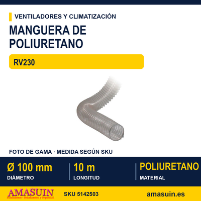 Manguera de Poliuretano RV230. 1 Manguera de Poliuretano RV230.