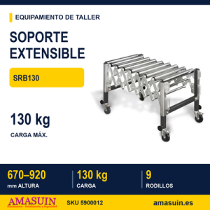 Soporte Extensible Rodillos SRB130.