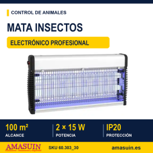 Mata insectos electrónico prof. 2x15W