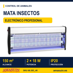 Mata insectos electrónico prof. 2x20W