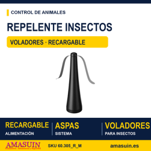 Repelente insectos voladores recargable