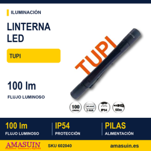 Linterna Tupi 100 lúmenes IP54