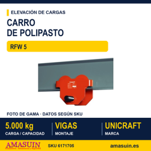 Carro RFW 5 para Polipasto.