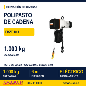 Polipasto EKZT 10-1 Eléctrico de Cadena.