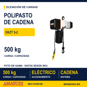Polipasto EKZT 5-2 Eléctrico de Cadena.