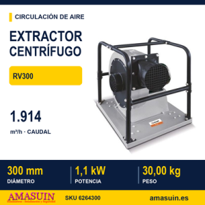 Ventilador Extractor Centrífugo RV300.