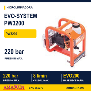 Hidrolimpiadora PW3200 Evo-System.