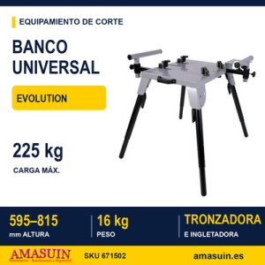 Banco Universal para Tronzadoras e Ingletadoras.