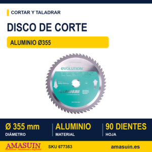 Disco Corte Aluminio Ø355.