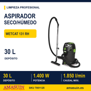 Aspirador wetCAT 131 RH M-Class para Líquidos y Sólidos.