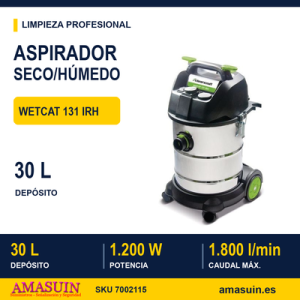 Aspirador wetCAT 131 IRH para Líquidos y Partículas Sólidas.