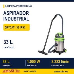 Aspirador dryCAT 133 IRSC para Polvo y Partículas Sólidas.