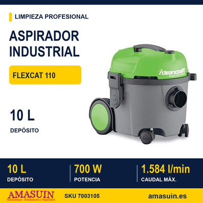 Aspirador flexCAT 110 para Polvo y Partículas Sólidas. 1 Aspirador flexCAT 110 para Polvo y Partículas Sólidas.