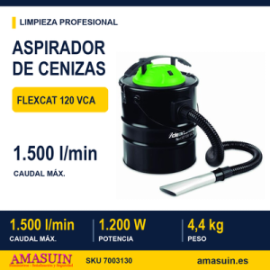 Aspirador flexCAT 120 VCA Especial Cenizas.