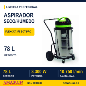 Aspirador flexCAT 378 EOT-PRO para Líquidos y Sólidos.