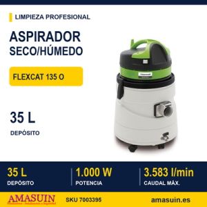 Aspirador flexCAT 135 O para Líquidos y Partículas Sólidas.