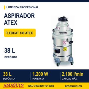 Aspirador flexCAT 130 ATEX para Polvo y Sólidos