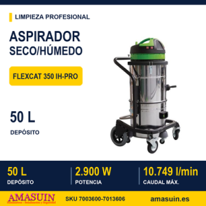 Aspirador flexCAT 350 IH-PRO para Líquidos y Sólidos.