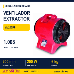 Ventilador Extractor MV200PP.