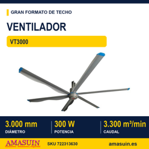 Ventilador Industrial VT3000 de Techo.