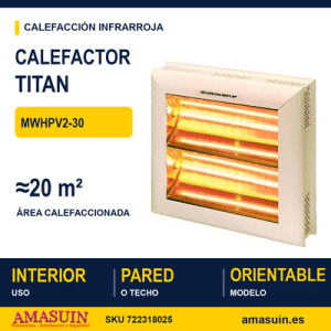 Calefactor Infrarrojos Titan MWHPV2-30.