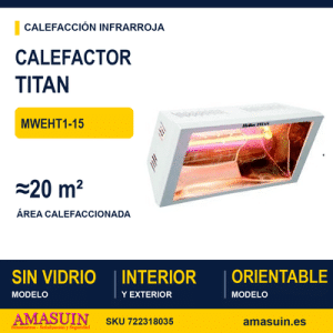 Calefactor Infrarrojos Titan MWEHT1-15.