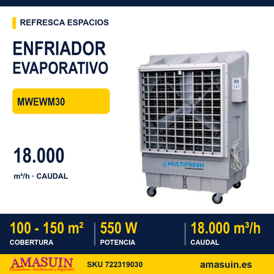 Enfriador Evaporativo MWEWM30. 1 Enfriador Evaporativo MWEWM30.