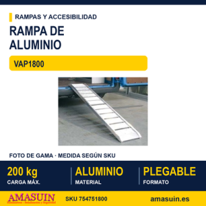 Rampa de Aluminio VAP1800.