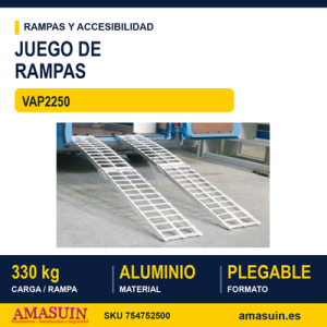 Juego Rampas Aluminio VAP2250.