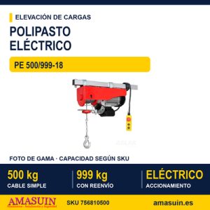 Polipasto Eléctrico PE 500/999-18.