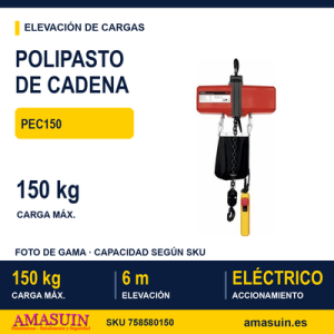 Polipasto PEC150 Eléctrico de Cadena.