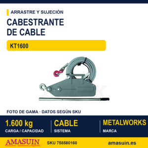 Cabestrante 1600 Kilos KT1600.